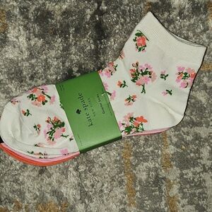 Kate Spade Floral Spring Socks Set Of 3